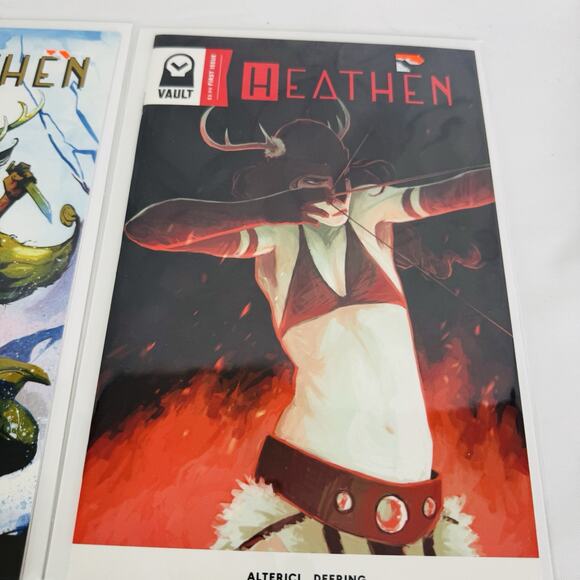 Heathen #1 Regular Cover, RI 1:5 Alerici cover & #1 Variant Lot Vault Comics - Picture 4 of 4